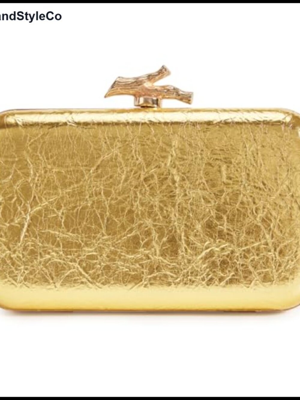 Satin Pleated PU Metallic Evening Clutch Handbag with Chain Strap
